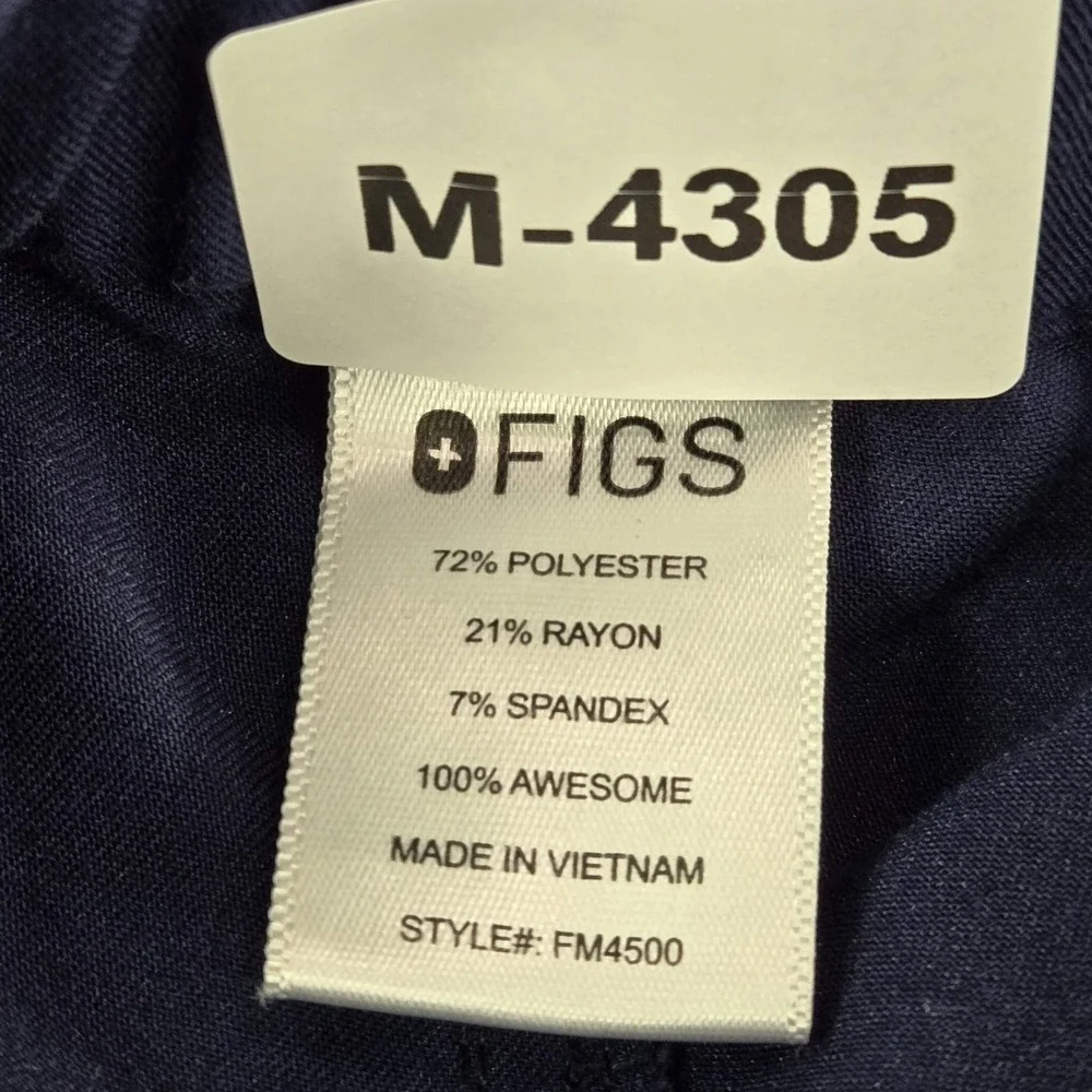 FIGS Men Scrub Pants XL Blue Pisco Basic Scrub FM4500 26